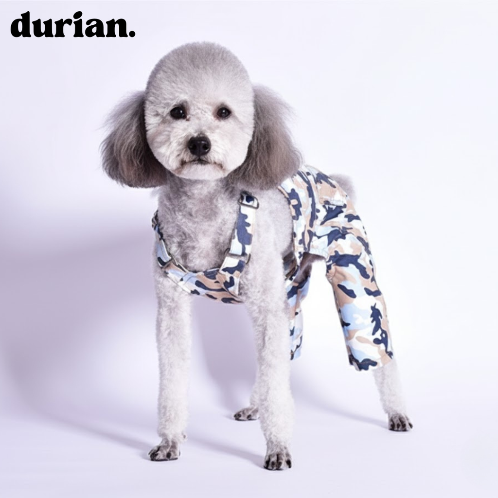 durian 犬用 迷彩サロペット