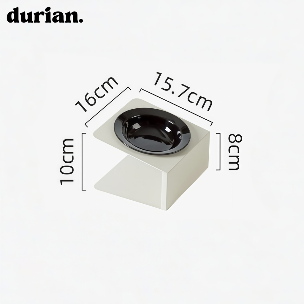 durian 세라믹 펫식기｜분리형 고다리 스탠드 디자인 – 고양이·소형견 겸용 푸드볼