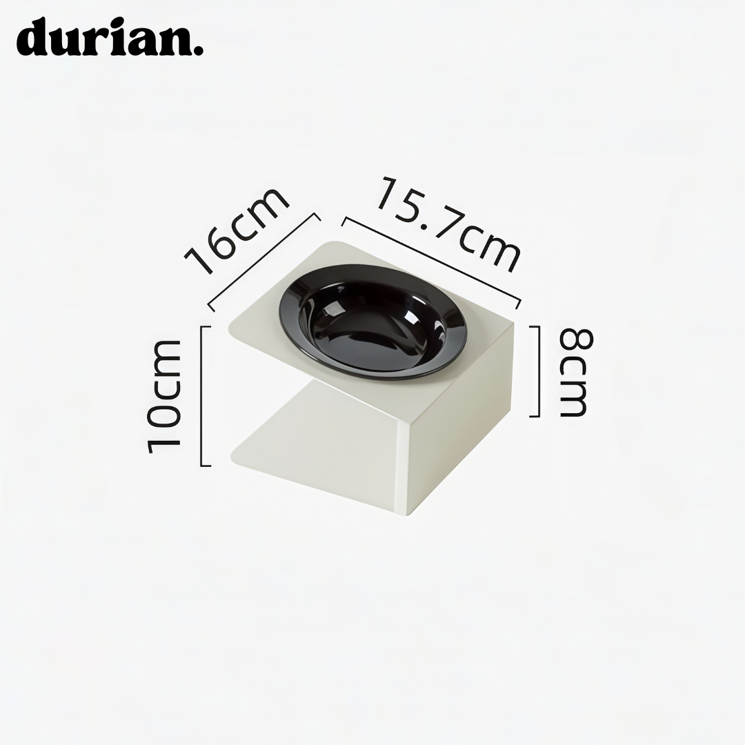 durian 세라믹 펫식기｜분리형 고다리 스탠드 디자인 – 고양이·소형견 겸용 푸드볼
