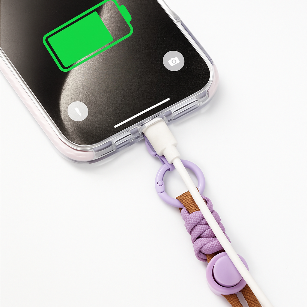 durian｜オリジナル編みスマホストラップ ショルダー